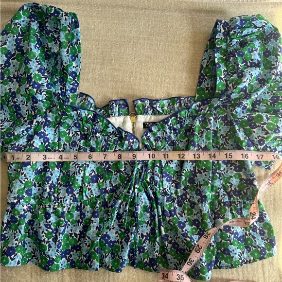 Zara Floral Crop Top - Picture 6 of 7